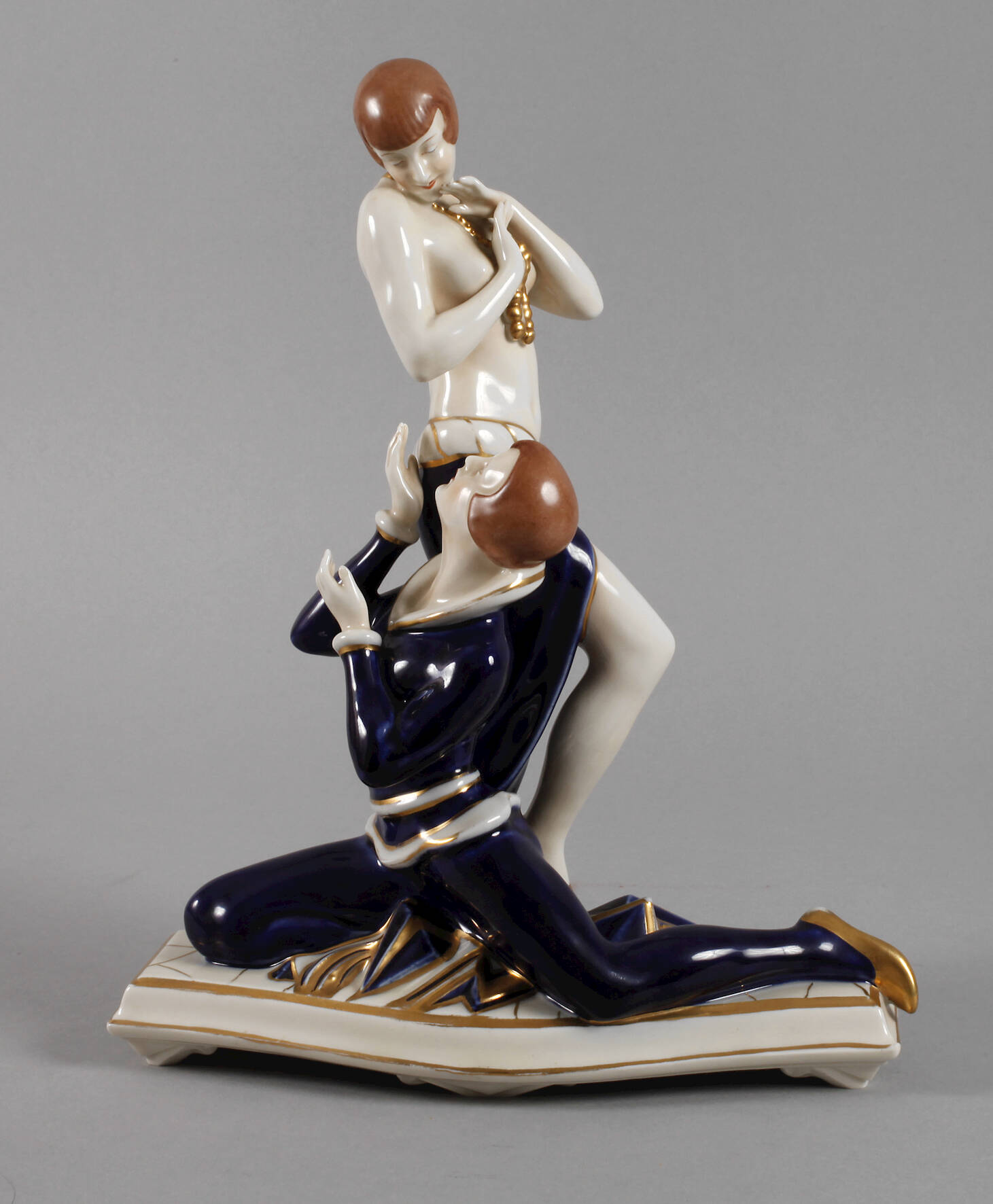 Royal Dux Böhmen Art déco-Tanzpaar