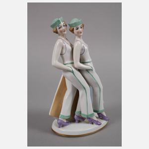 Tettau zwei Revuegirls Art déco