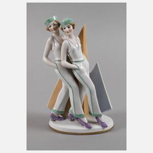 Tettau zwei Revuegirls Art déco