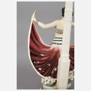 Goldscheider übergroßer Figürlicher Lampenfuß