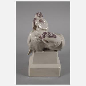 Wilhelm Krieger kosendes Kakadupaar