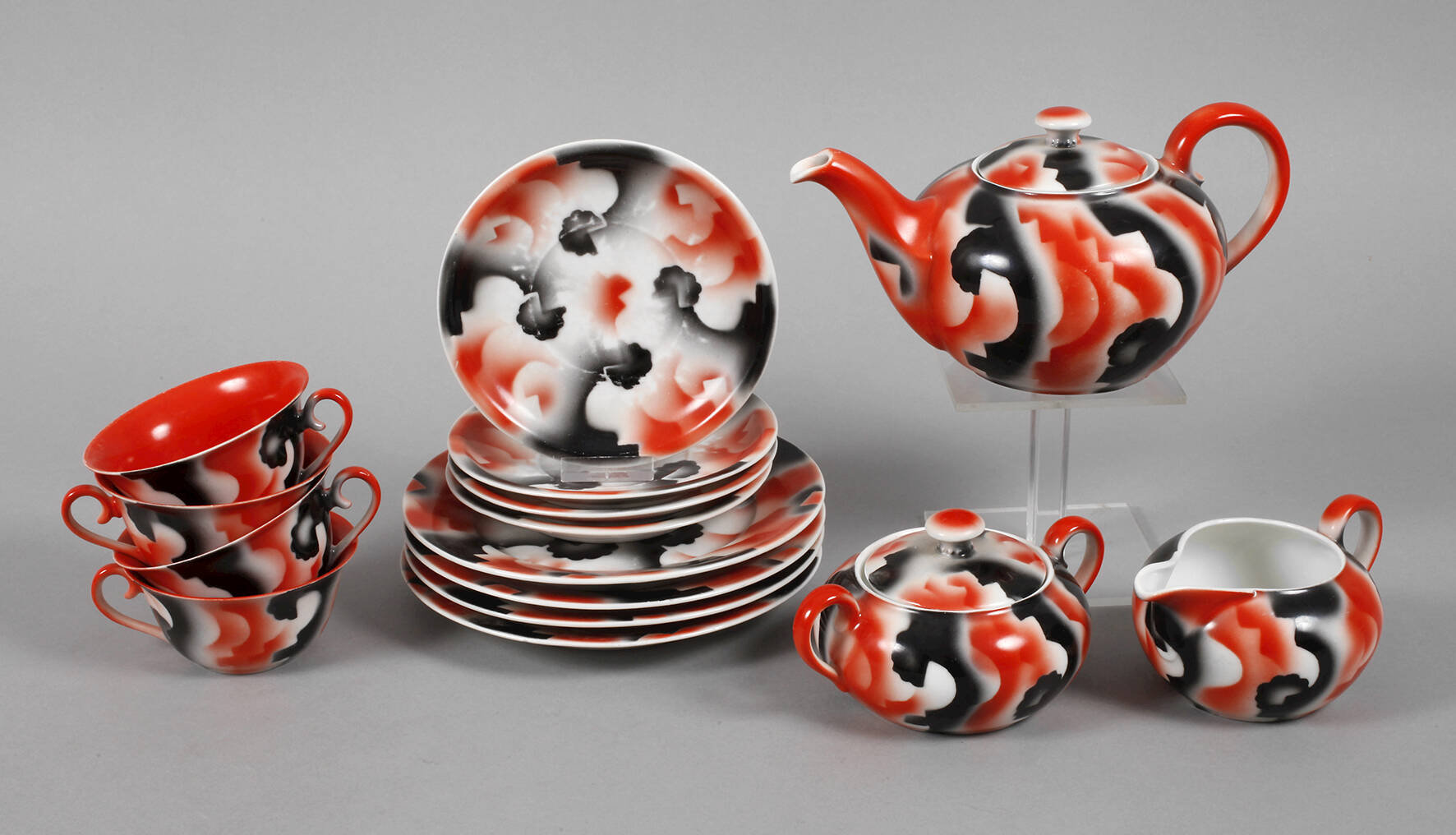 Leuchtenburg Teeservice Art déco