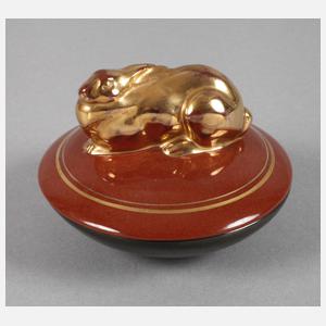 Cadinen Deckeldose mit Hase als Griff