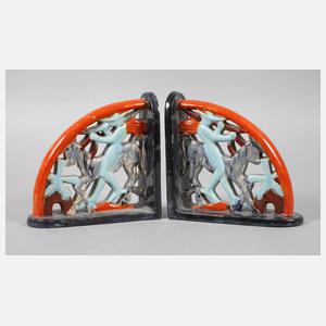 Paar Buchstützen Art déco