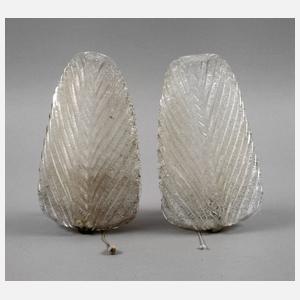 Paar Wandlampen Seguso