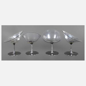 Vier Stühle Philippe Starck