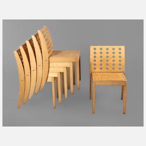 Sechs Stühle Thonet