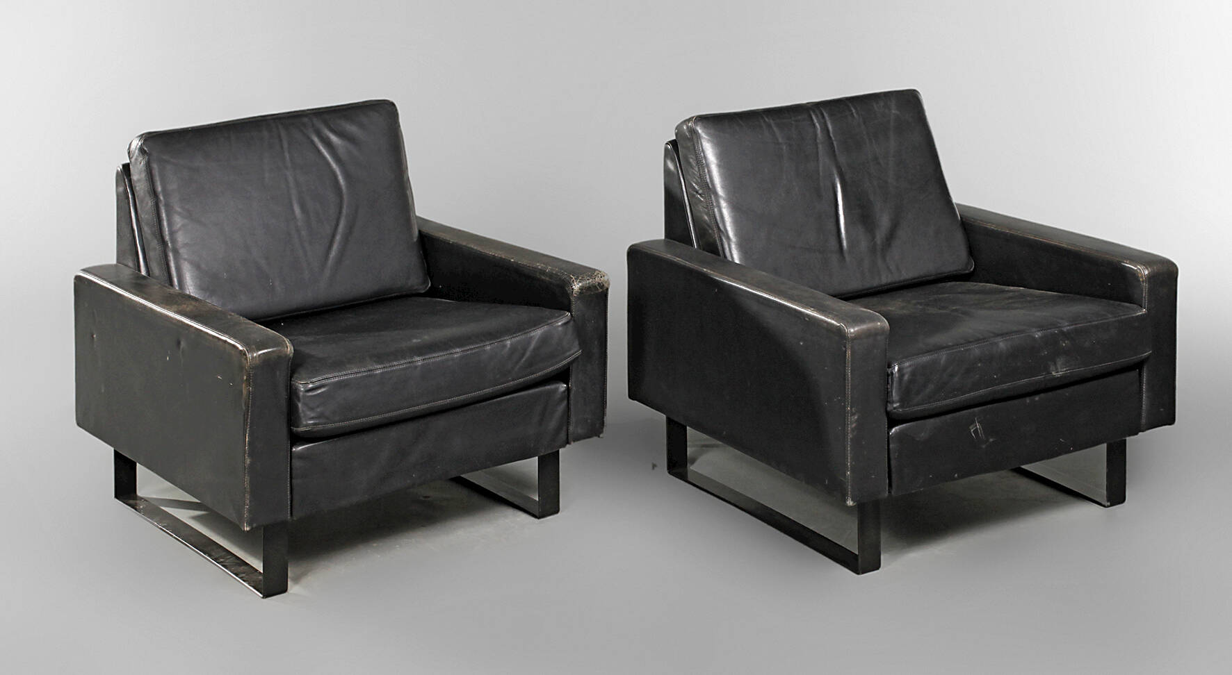 Paar Ledersessel "Conseta"