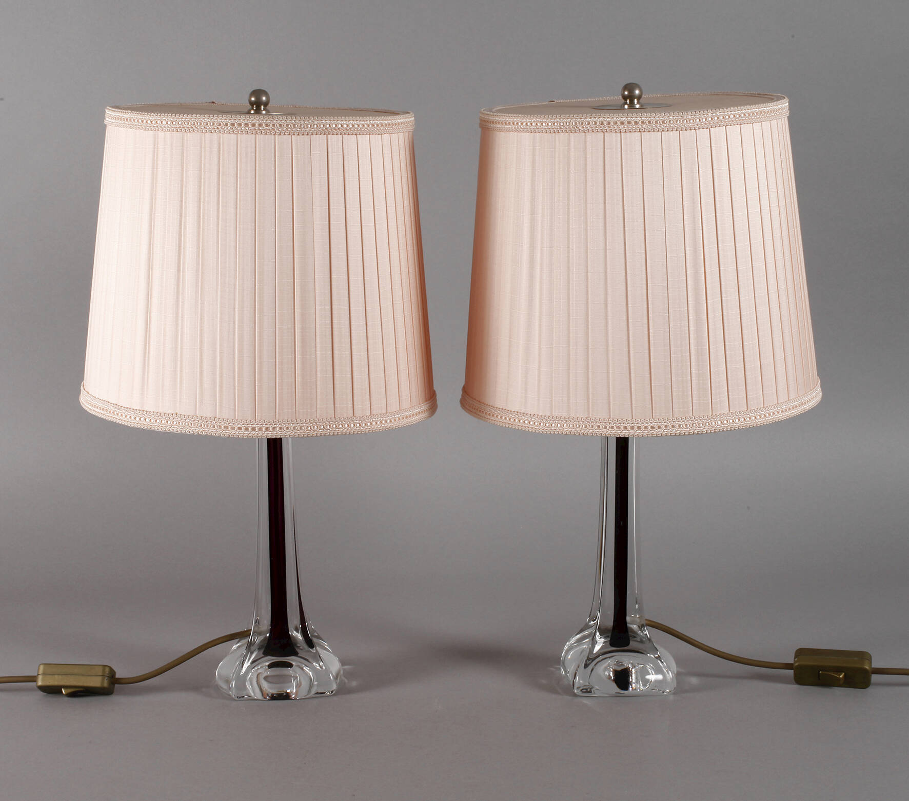 Flygsfors Schweden Paar Tischlampen