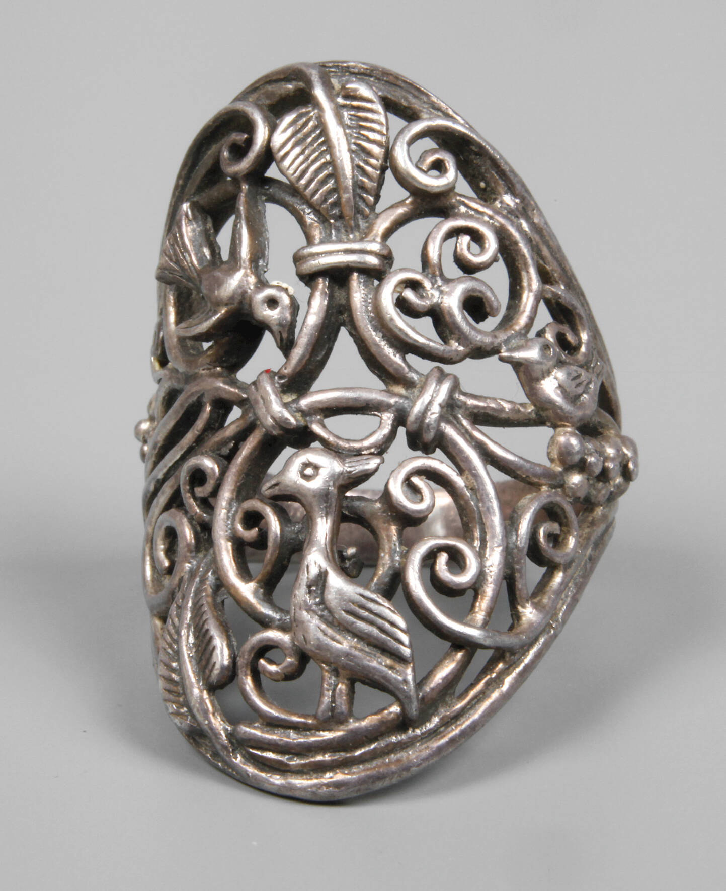 Aufwendiger Silberring