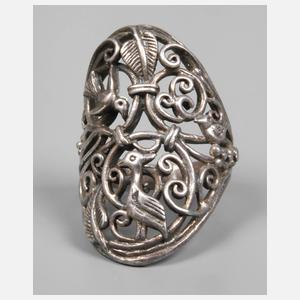 Aufwendiger Silberring