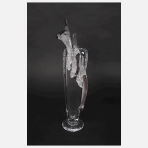 Jiri Pacinek geflügelte Glaskunstvase