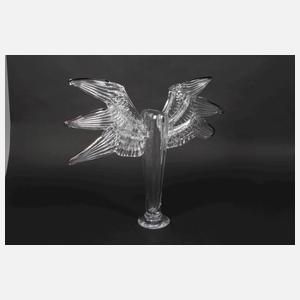 Jiri Pacinek geflügelte Glaskunstvase