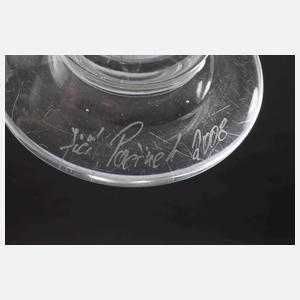 Jiri Pacinek geflügelte Glaskunstvase