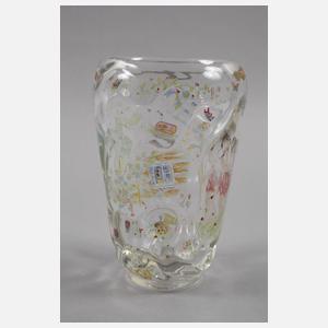 Železný Brod Vase Emailmalerei