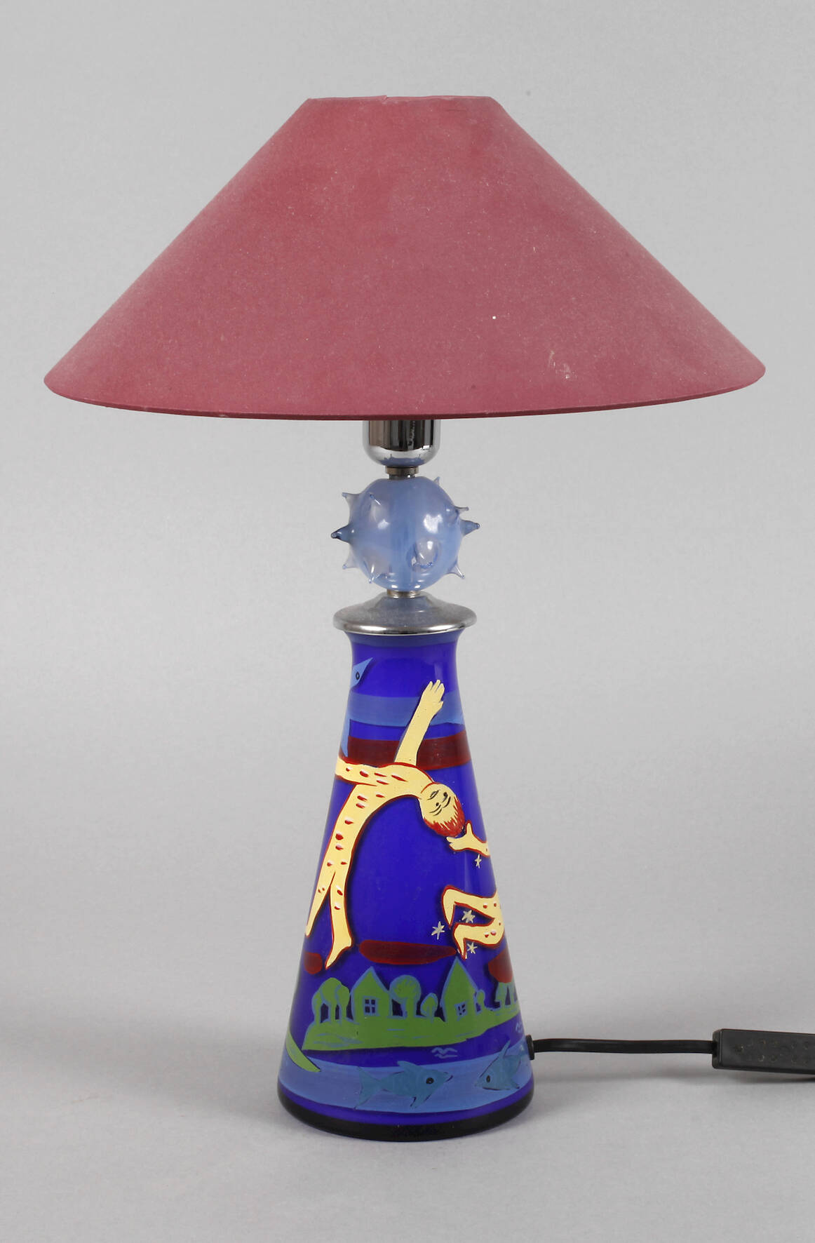 Erwin Eisch Tischlampe Studioglas