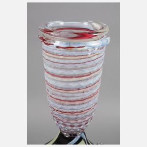 Jiri Pacinek großes Glasobjekt Fisch mit Vase