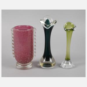 Drei skandinavische Vasen