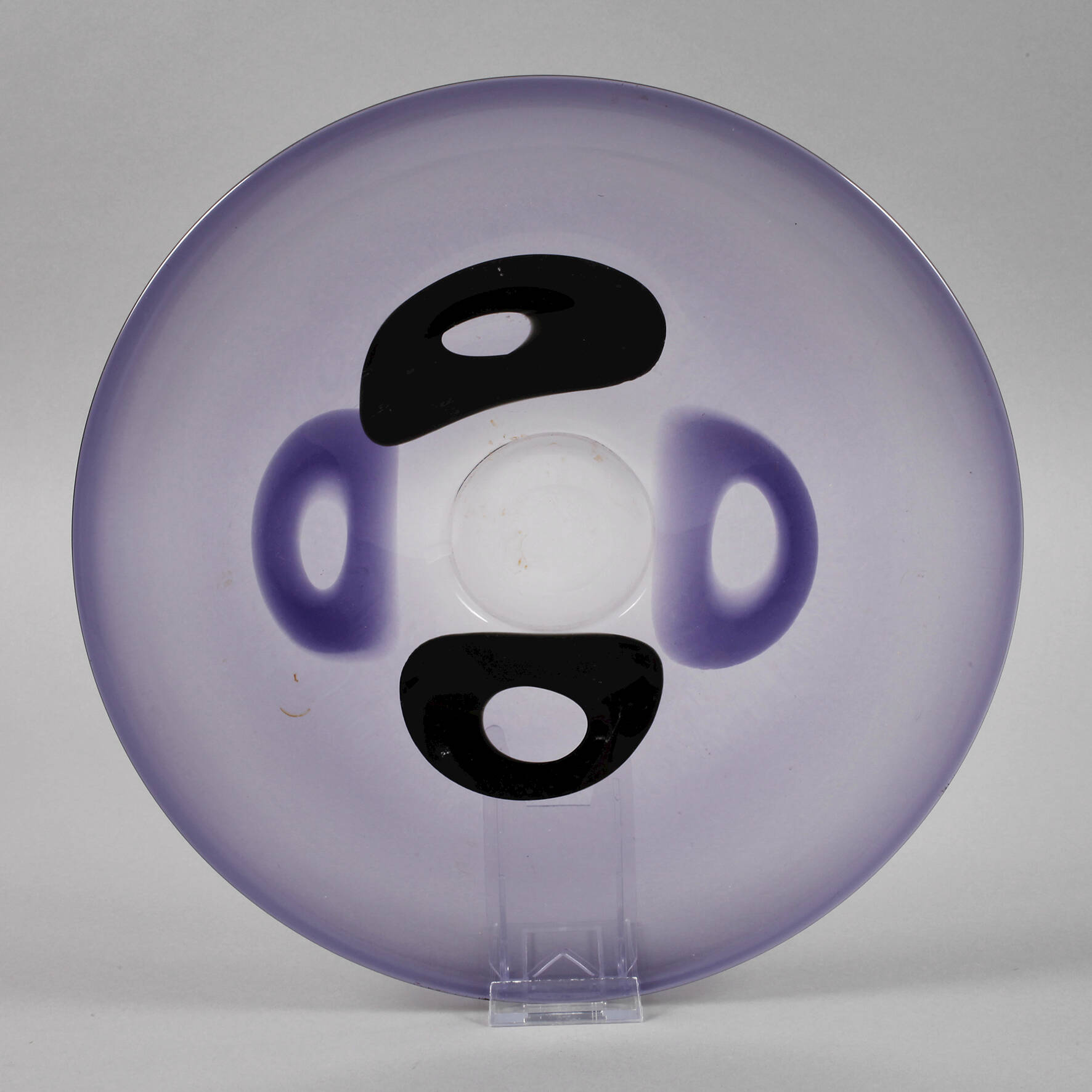 Große Obstschale violett