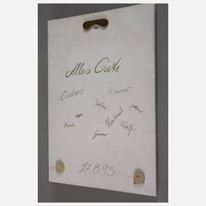 Meissen Bildplatte Hommage an Heinz Werner