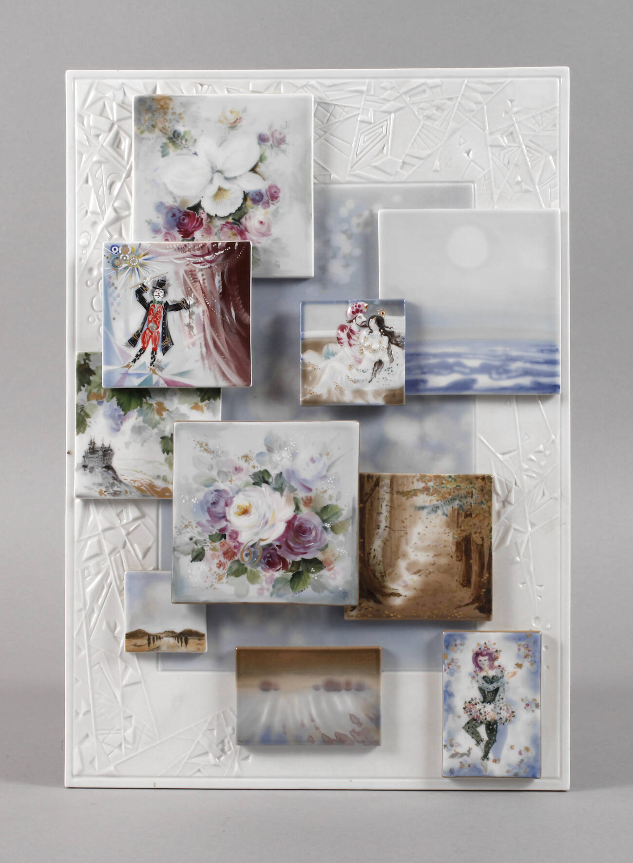 Meissen Bildplatte Hommage an Heinz Werner