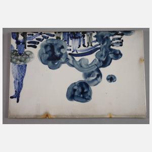 Vierteiliges Fliesenbild Kulturleben