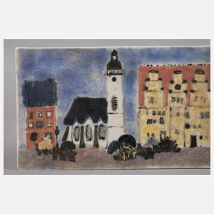 Bildplatte Stadtansicht