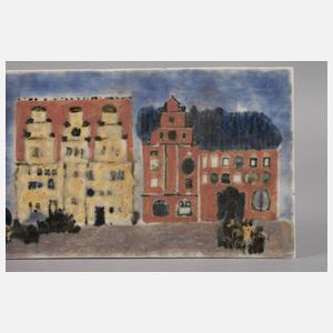 Bildplatte Stadtansicht