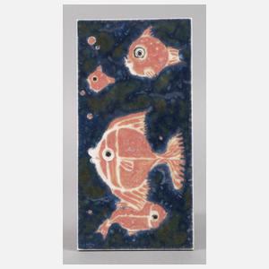 Meissen Bildplatte Fische