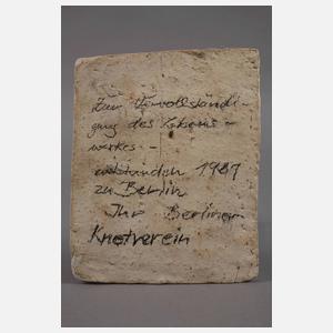 Fliesenbild Frau mit Hut