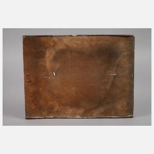 Runde Bildplatte mit Liebespaar