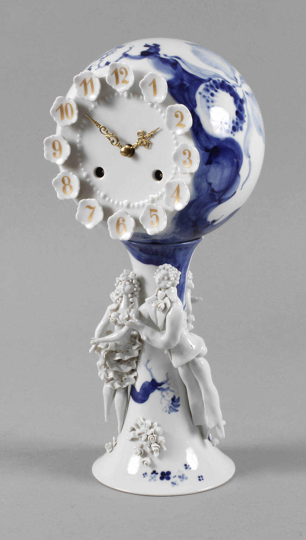 Meissen Uhrengehäuse mit Liebespaar