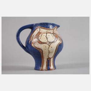 Eva Fritz-Lindner Henkelkrug und Figur