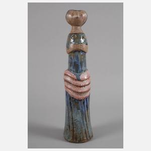 Eva Fritz-Lindner Henkelkrug und Figur