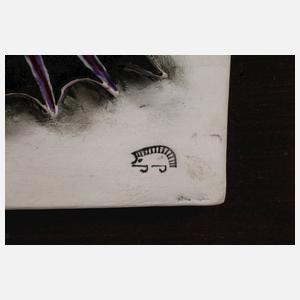 Wandplatte mit Fantasiefisch