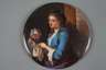 Kleine Bildplatte mit Damenportrait