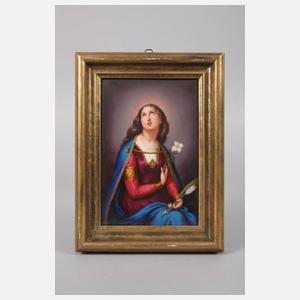 KPM Berlin Bildplatte "Heilige Philomena von Rom"