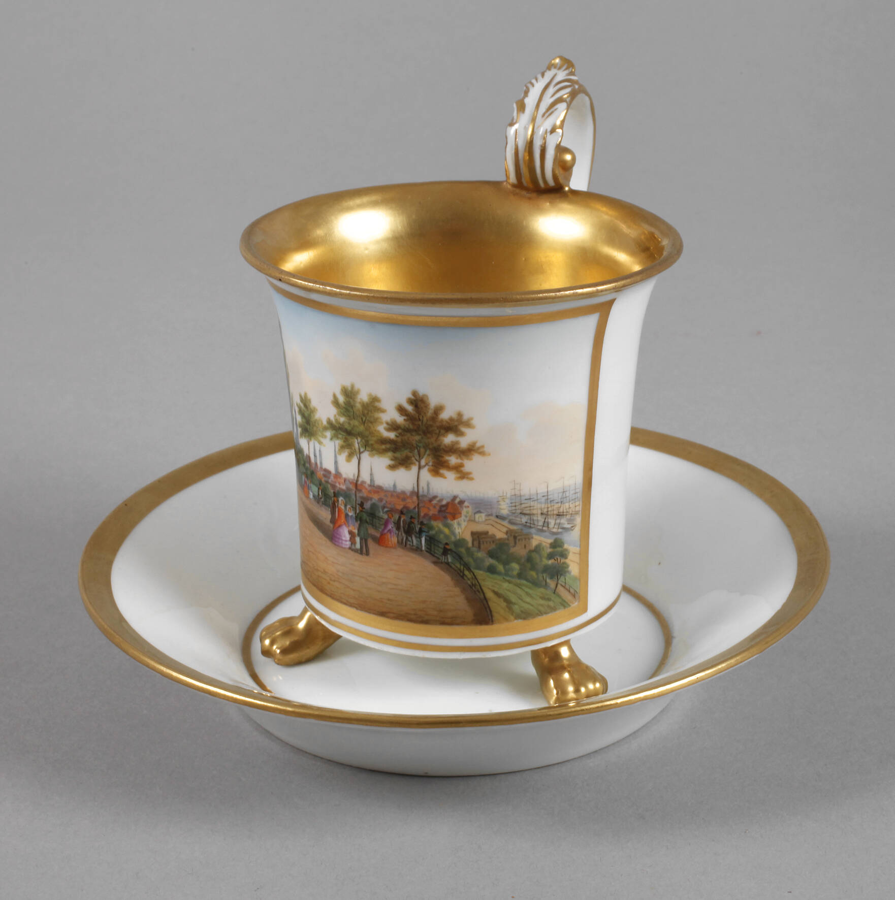 Meissen Ansichtentasse "Hamburg"