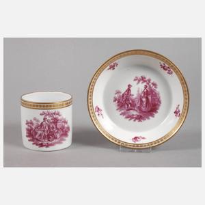 Alt-Wien Sammeltasse mit Camaieumalerei