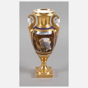 Frankreich Amphorenvase mit Vedutenmalerei