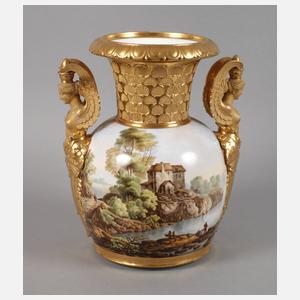 Prunkvase mit Landschaftsmalerei