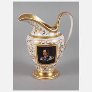 KPM Berlin Portraitkanne Friedrich Wilhelm III.