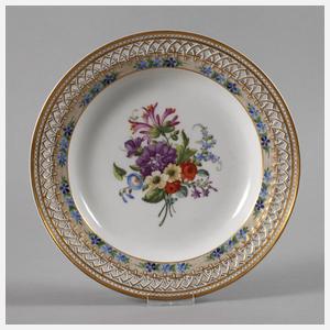 KPM Berlin Durchbruchteller "Blumenbukett"