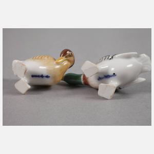 KPM Berlin "Salzlecker" und zwei Enten