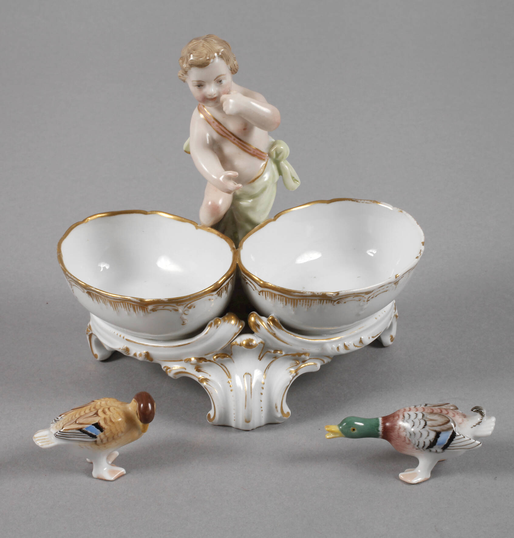 KPM Berlin "Salzlecker" und zwei Enten