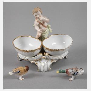 KPM Berlin "Salzlecker" und zwei Enten