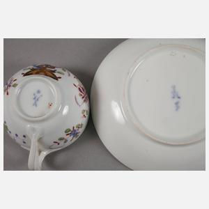 Meissen Tasse und Untertasse Marcolini-Zeit