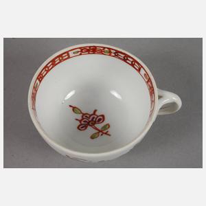 Meissen Tasse und Untertasse Marcolini-Zeit