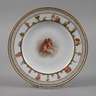 Meissen Prunkteller im Capodimonte-Stil