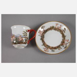 Meissen Tasse im Capodimonte-Stil